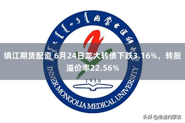 镇江期货配资 6月24日龙大转债下跌3.16%，转股溢价率22.56%