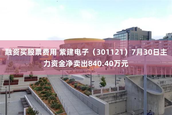 融资买股票费用 紫建电子（301121）7月30日主力资金净卖出840.40万元